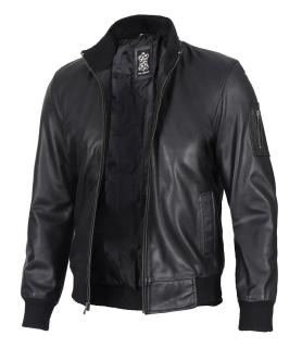 mens bomber jacket black