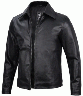 leather jacket black